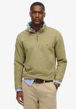 Superdry Klassieke Essential trui met halve rits Heren Katoen XL Licht Kaki Groen