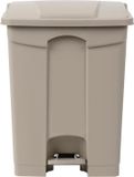 Jantex beige pedaal afvalbak 65Ltr