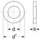 TOOLCRAFT Rondelles 8,4 mm 17 mm Acier zingué 50 pièce(s)