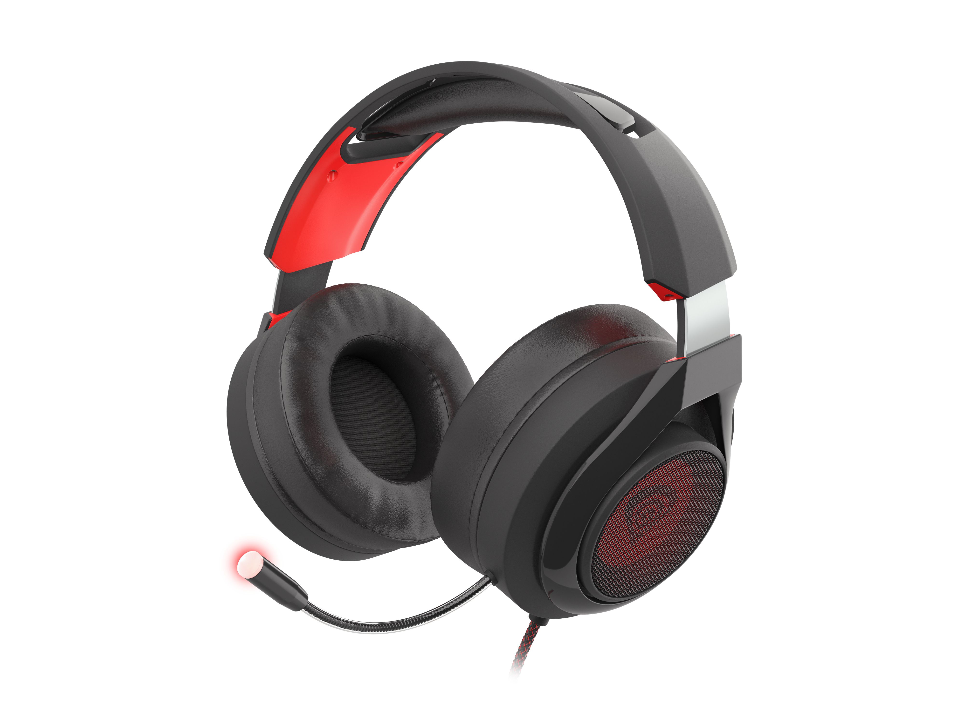 Genesis Radon 610 Gaming Headset - 7.1 Surround Sound - USB - Black/Red