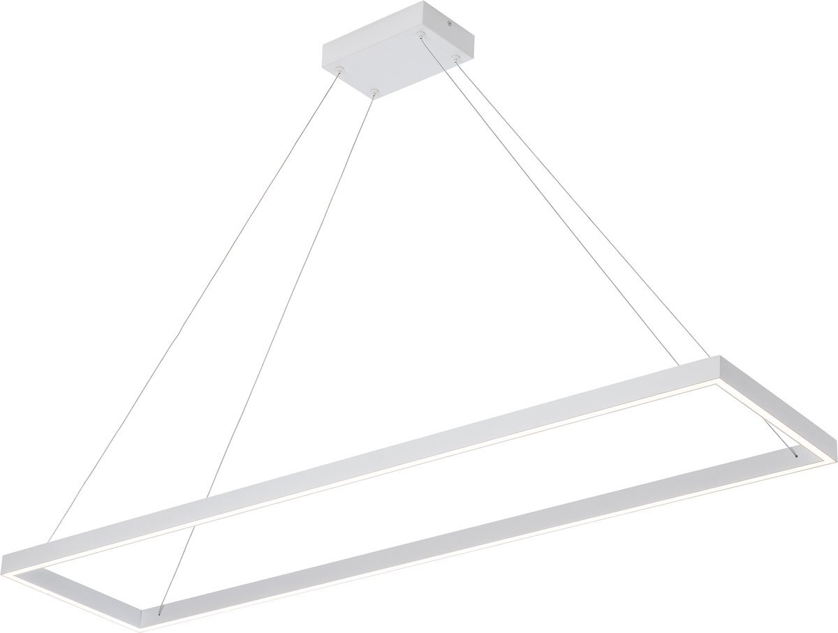 Fantasia Design hanglamp rechthoek wit 30x120cm 53W