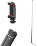 Ulanzi Smartphone selfie stick: Extra Lange Selfie Stick 160cm met Ulanzi ST-06S kantelbare telefoonhouder - Zwart