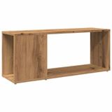 VidaXL TV-meubel 80x24x32cm bewerkt hout artisanaal eikenkleur