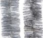 Decoris Kaemingk B.V. 2x Kerstslingers glitter zilver 270 cm