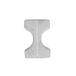 Italiaans Italian Bed Linen Posturaal Kussen, Bamboe, 30x23x12 cm