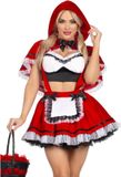 Leg Avenue Flirty Miss Kostuum M Rood