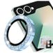 Hat Prince Protecteur Objectif Samsung Galaxy Z Flip8 en Verre Trempé Glitter - Bleu