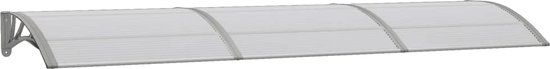 vidaXL Deurluifel 300x75 cm polycarbonaat grijs