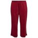 VERO MODA CURVE viscose regular fit casual broek Plus Size - donkerrood