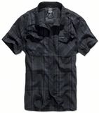 Brandit Roadstar Heren Shirt met korte mouwen - zwart/blauw - 4XL