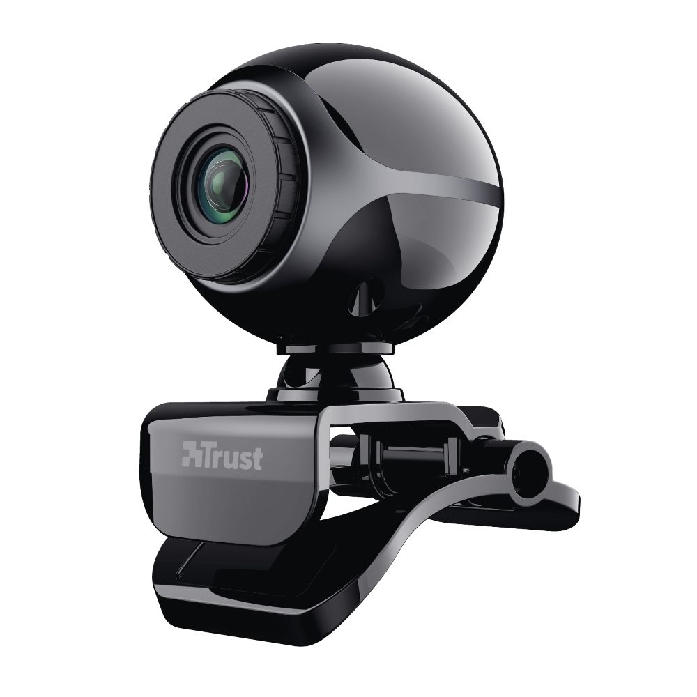Trust Exis Webcam - 0.3MP, 640 x 480, USB 2.0, Black