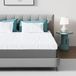 Surmatelas 90x200 cm, mousse à mémoire, 2-en-1, 5 cm