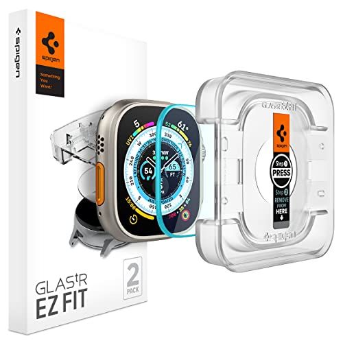 Spigen Glas.tR EZ Fit Screenprotector Apple Watch Ultra 49mm - 2 Stuks