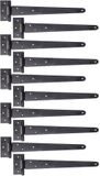 Alberts 829933 kruisscharnier | zwarte dompellak | band 348 x 46 mm | scharnier 90 x 40 mm | Set van 10