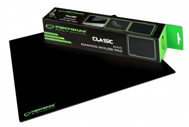Esperanza EGP103K Muismat - Zwart - Rubber - 40x30cm