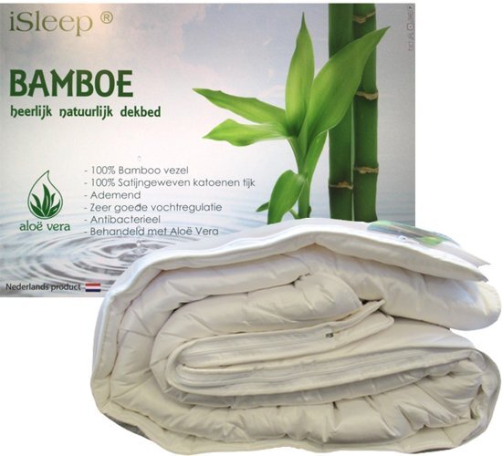 iSleep Bamboo DeLuxe 4-Seizoenen Dekbed - 100% Bamboe - Litsjumeaux - 240x220 cm