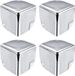 PAST Precision Components Ltd. Protection d'angle et protection de bord pour boîte métallique couleur argent - 50 x 50 x 50 mm - 4 pièces