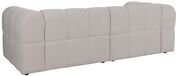 Vente-unique Canapé 3 places en Tissu texturé Beige RIMALO