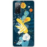 Samsung Galaxy S20 FE Sea flowers bedrukt siliconen hoesje