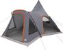 vidaXL Teepee Tent voor 5 Personen Grijs en Oranje