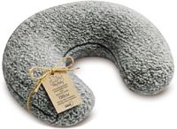 Totsy baby ASE Spolka Akcyjna Voedingskussen baby 130 cm C-vorm borstvoedingskussen Nursing Pillow – afneembare Bouclé hoes ergonomisch wasbaar pasgeboren zacht ademend – OEKO-TEX gecertificeerd Lichtgrijs