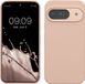 kwmobile hoesje geschikt voor Google Pixel 9 / Pixel 9 Pro case - Siliconen telefoonhoesje - Telefoon beschermhoes - Smartphone cover in kokosmelk