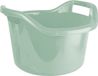 Hega Hogar Grote teil/afwasbak/kuip - kunststof - rond - handvatten - 41 x 24 cm - 14 liter - mintgroen