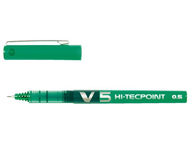 Pilot Rollerpen Hi-Tecpoint V5 groen 0.3mm