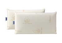 Todocama Visco-elastisch kussen, mijtdicht en antibacterieel, compacte kern, dubbele overtrek met ritssluiting, aloë vera stof, warmteregulerend, aanpassing aan de hals, 2 stuks à 70 cm