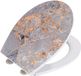 Wenko WC bril Grey Marble - Duroplast - Easy-Close - Fix-Clip