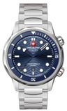 SWISS MILITARY HANOWA BREAKWATER SMWGH0006403 Heren Polshorloge - Staal - Blauw - 10 ATM