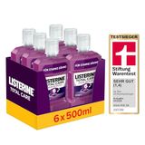 LISTERINE Total Care tandbescherming, 6 x 500 ml, beschermende mondspoeling tegen cariës, met 6-in-1 werking, antibacterieel mondwater beschermt tegen tandvleesproblemen, tot 24 uur frisse adem