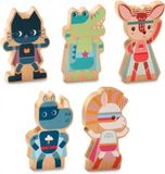 Lilliputiens Wooden Superheroes