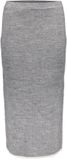 Geisha Rok Midi Rok Met Contrasterende Bies 56801 10 Grey Melange/offwhite Dames Maat - S