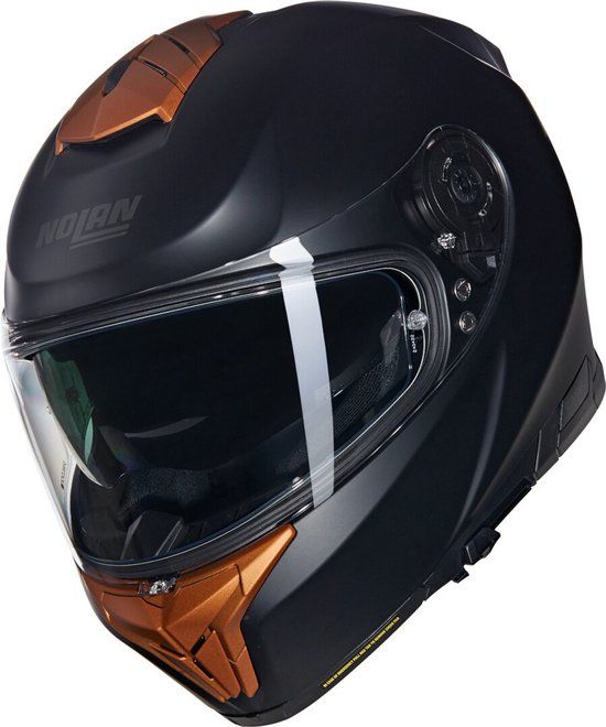 Nolan N80-8 Classico Nobile 311 Zwart Oker Mat Integraalhelm - Helm