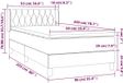 vidaXL Boxspringbed met matras, donkergroen, 90x200 cm, fluweel