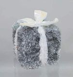 Euronatale DEC.draad ARG/wit geschenkpakket 20 cm, zoals foto, uniek