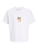 JACK&JONES - JORRANDOM BACK TEE SS CREW NECK TG - Heren - T-shirts - M - Katoen - Bright White