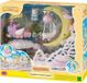 Sylvanian Families: Babykatje Latte met trein en maan, speelgoed voor kinderen vanaf 3 jaar