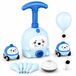 Jojoy Ballon Auto Speelgoed - Raceauto Set met Pomp - Blauw