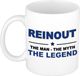 Bellatio Decorations Reinout cadeau mok - man myth legend - naam koffiemok / beker - wit en blauw - 300 ml - verjaardag