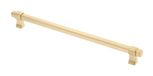 GTV - Meubelgreep, geborsteld goud, lengte 29 cm, boorgatafstand 25,6 cm