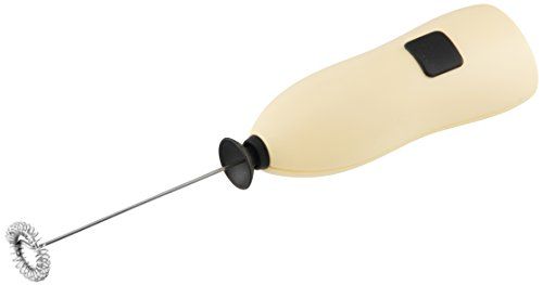 FACKELMANN Melkschuimer met batterij - Crème/Zwart - 1 stuk