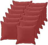 vidaXL Kussensloop 12 st houten wijnrood 40 x 40 cm polyester