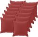 vidaXL Kussensloop 12 st houten wijnrood 40 x 40 cm polyester