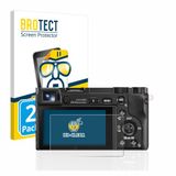 BROTECT - Screenprotector voor Sony Alpha 5000 / 6000 / 6400 - Folie Beschermfolie transparant 2 Stuks
