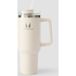 Myprotein Metalen Zijhandvat Rietjes Fles 1200ml - Natuurlijk Crème