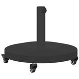 vidaXL Parasolvoet 48 x 48 x 7 cm Zwart