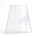 Invicta Vitre Chamane - Verre Trapèze Isocèle Pour Poêle À Bois - 410 / 350 X 565 X 4 Mm (l1/l2 X H1) - 4 Mm
