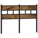 VidaXL Hoofdeind & Voeteind Zwart, Eiken Hout 135 cm